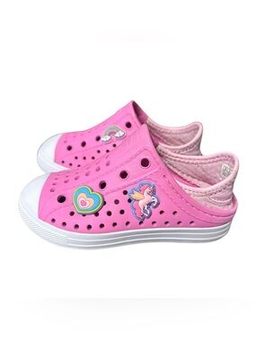 Skechers Toddler Girls Size 9 Pink Guzman Slip On Beach Shoes